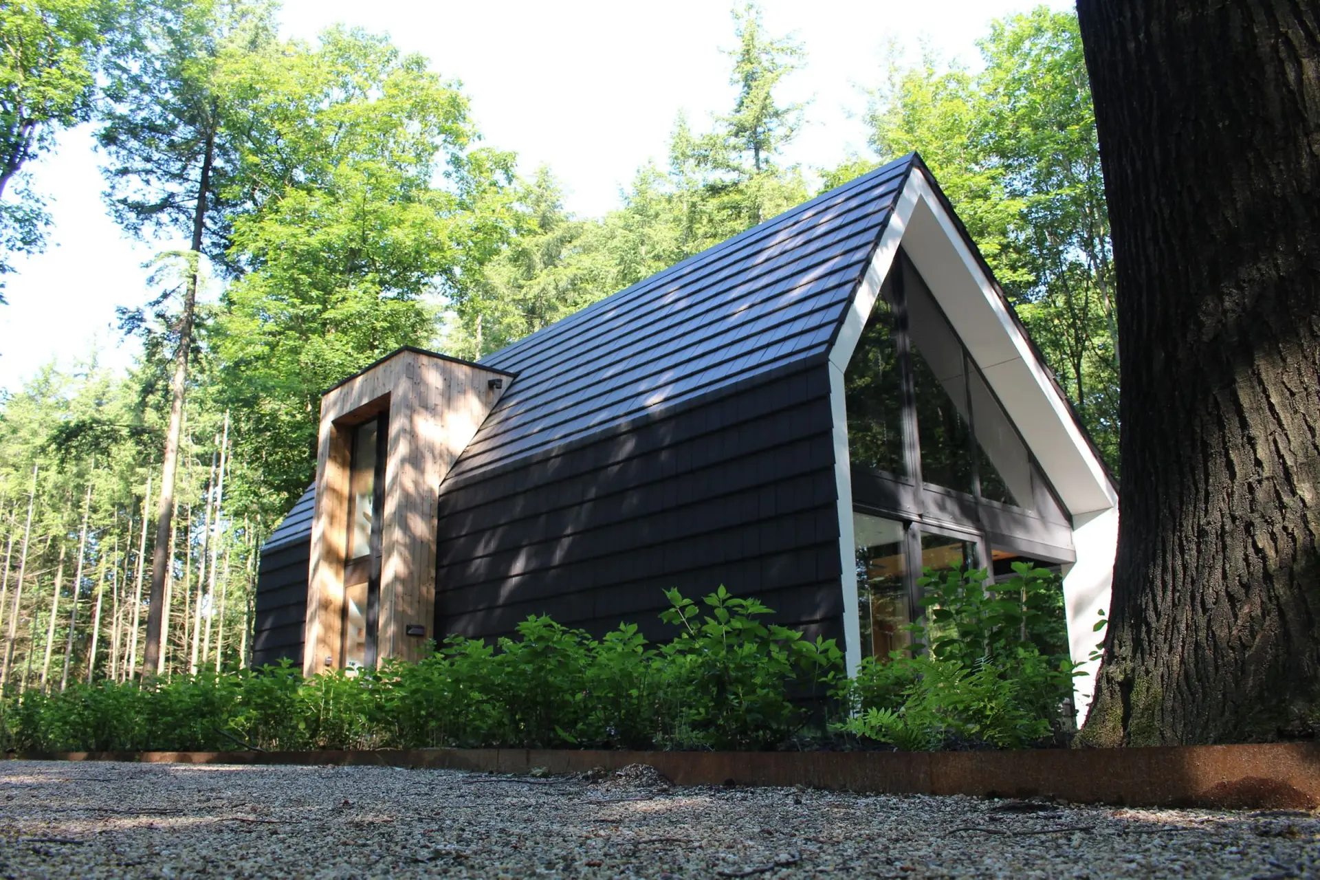 Recreatievilla zijaanzicht