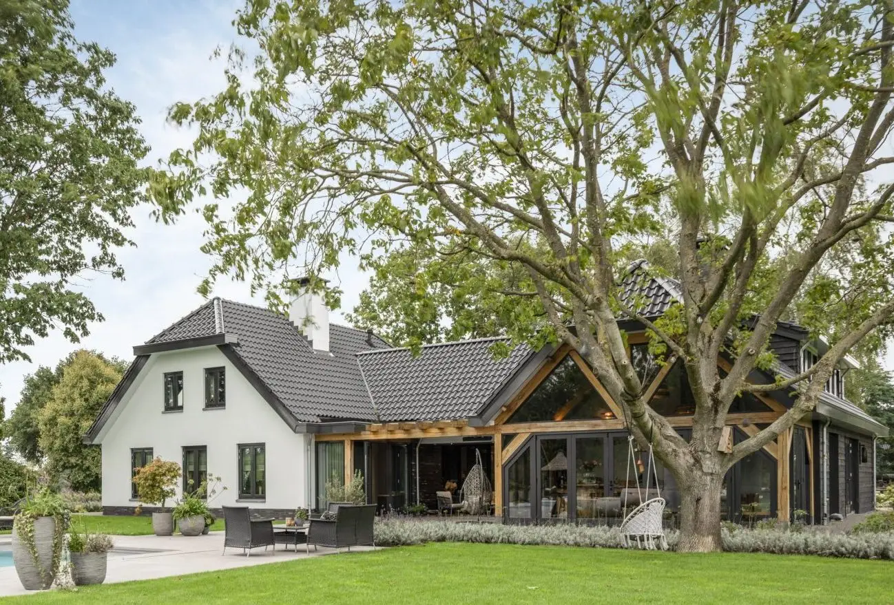 Woningbouw Harskamperweg achteraanzicht